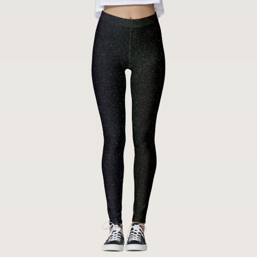 Starry Sky Full Moon Hintern Leggings (Vorderseite)