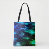 Starry Sky Galaxy Blue & Aquamarin Tasche (Vorderseite)