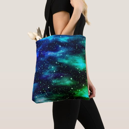 Starry Sky Galaxy Blue & Aquamarin Tasche (Von Nahem)