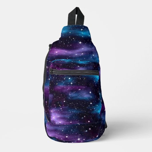 Starry Sky Galaxy Crossbody Bag (Vorderseite)
