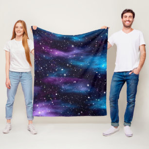 Starry Sky Galaxy Fleecedecke
