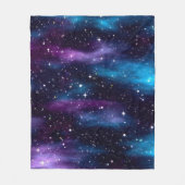 Starry Sky Galaxy Fleecedecke (Vorderseite)