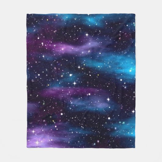 Starry Sky Galaxy Fleecedecke (Vorderseite)