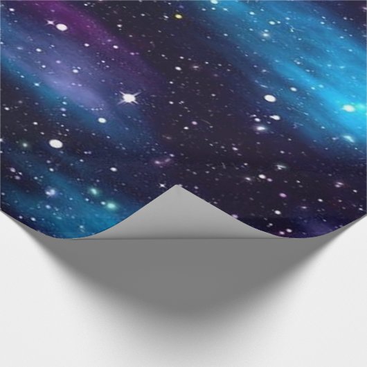 Starry Sky Galaxy Geschenkpapier (Ecke)