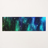 Starry Sky Galaxy Lila & Blue Yogamatte (Rückseite (Horizontal))