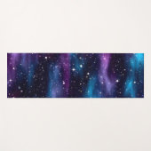 Starry Sky Galaxy Lila & Blue Yogamatte (Vorderseite (Horizontal))
