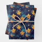 Starry Sky Geschenkpapier Set (Beispiel)