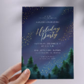 Starry Sky Gold Foil Feiertag Einladung
