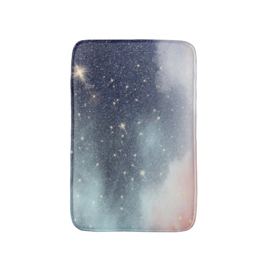 Starry Sky Hintergrund Badematte (Vorderseite Vertikal)