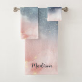 Starry Sky Hintergrund Badhandtuch Set (Insitu)