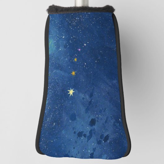 Starry Sky Illustration Golf Headcover (Rotieren 90)
