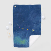 Starry Sky Illustration Golfhandtuch (Insitu)