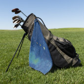 Starry Sky Illustration Golfhandtuch (Gras)