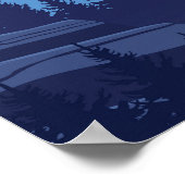 Starry Sky Illustration Poster (Ecke)