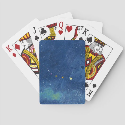 Starry Sky Illustration Spielkarten (Rückseite)