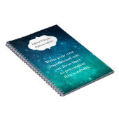 Starry Sky Inspirational Writing Notizblock (Rechte Seite)