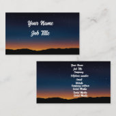 Starry Sky Landscape Visitenkarte (Vorne/Hinten)