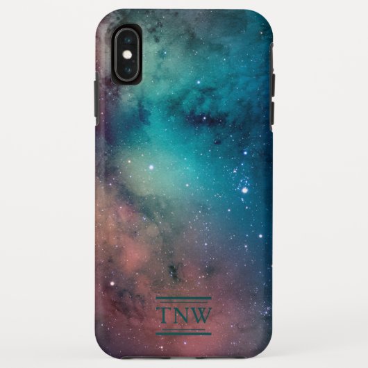 Starry Sky Monogram Case-Mate iPhone Hülle (Rückseite)