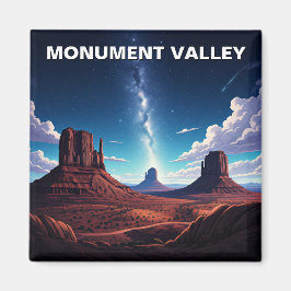 Starry Sky Monument Valley Reisen Sterne Magnet