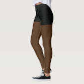 Starry Sky Moon Hintern Afro-American Bare Legs Leggings (Links)