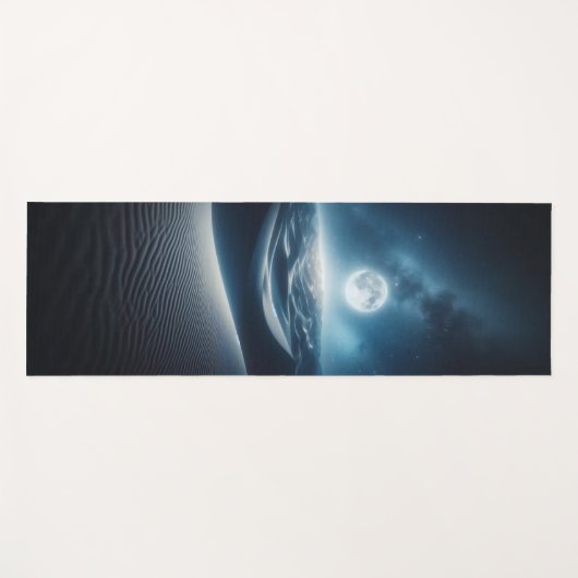 Starry Sky & Moonlit Dunes Yogamatte (Vorderseite (Horizontal))