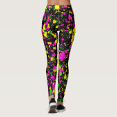 Starry Sky Multicolored Luxury Astronomie Space Leggings (Rückseite)