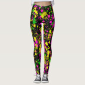 Starry Sky Multicolored Luxury Astronomie Space Leggings (Vorderseite)