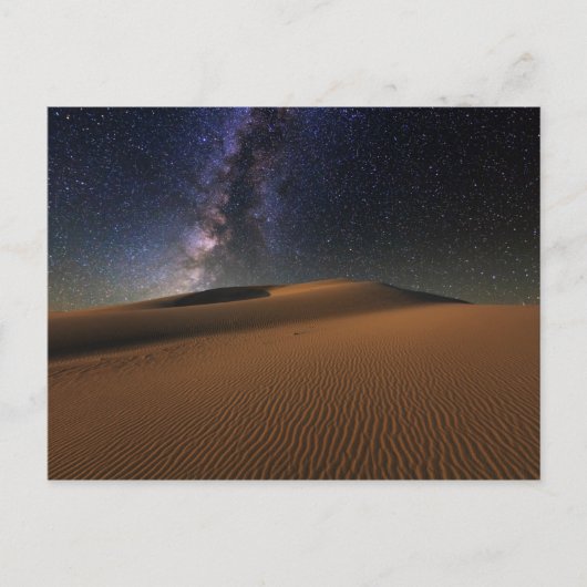 Starry Sky über der Sand Dunes Gobi Wüste Postkarte (Vorderseite)