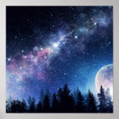Starry Sky und Moon Poster (Vorne)