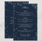 Starry Sky Wedding Dinner Menu (Vorne/Hinten)