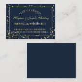 Starry Sky Wedding Information Insert (Vorne/Hinten)