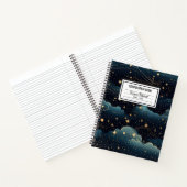 Starry Sky Wirbel Komposition Notebook Notizblock (Innenseite)