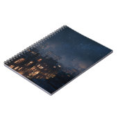 Starry Skyline Cosy City Night Notebook Notizblock (Linke Seite)