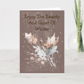 Starry Snowfall Sweet Winter Card Karte (Vorderseite)
