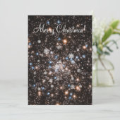 Starry Snowy - individuelle Weihnachtskarte Einladung (Stehend Vorderseite)