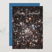 Starry Snowy - individuelle Weihnachtskarte Einladung (Vorne/Hinten)