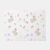 Starry Sparkle Niedlich Puppy Wishings Fußmatte (Vorderseite)