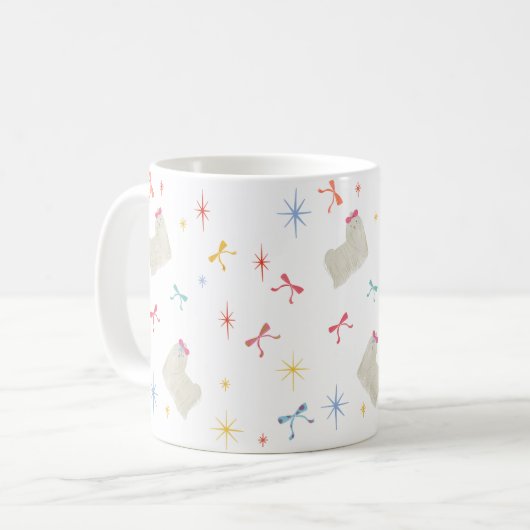 Starry Sparkle Niedlich Puppy Wishings Kaffeetasse (Vorderseite Links)