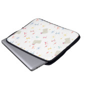 Starry Sparkle Niedlich Puppy Wishings Laptopschutzhülle (Vorne Knopf)