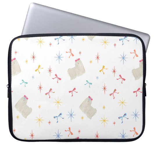 Starry Sparkle Niedlich Puppy Wishings Laptopschutzhülle (Vorderseite)
