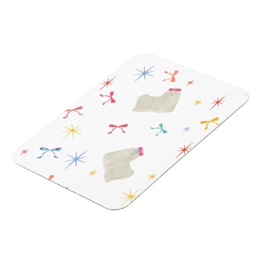 Starry Sparkle Niedlich Puppy Wishings Magnet (Linke Seite)