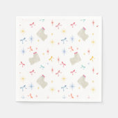 Starry Sparkle Niedlich Puppy Wishings Serviette (Vorderseite)