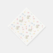 Starry Sparkle Niedlich Puppy Wishings Serviette (Ecke)