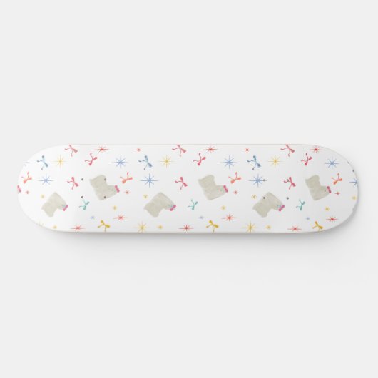 Starry Sparkle Niedlich Puppy Wishings Skateboard (Horizontal)