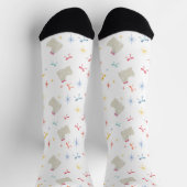 Starry Sparkle Niedlich Puppy Wishings Socken (Oben)