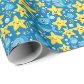 Starry Splash Geschenkpapier (Rolleneckpunkt)