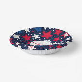 Starry Splendor: Papierboxen aus rotem, weißem, bl Pappteller (Gewinkelt)