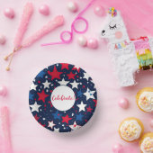 Starry Splendor: Papierboxen aus rotem, weißem, bl Pappteller (Party)