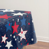 Starry Splendor: Rot, Weiß und Blau Tischdecke (Beispiel)