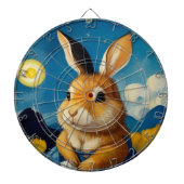 Starry Spring Bunny Dart Board Dartscheibe (vorne)